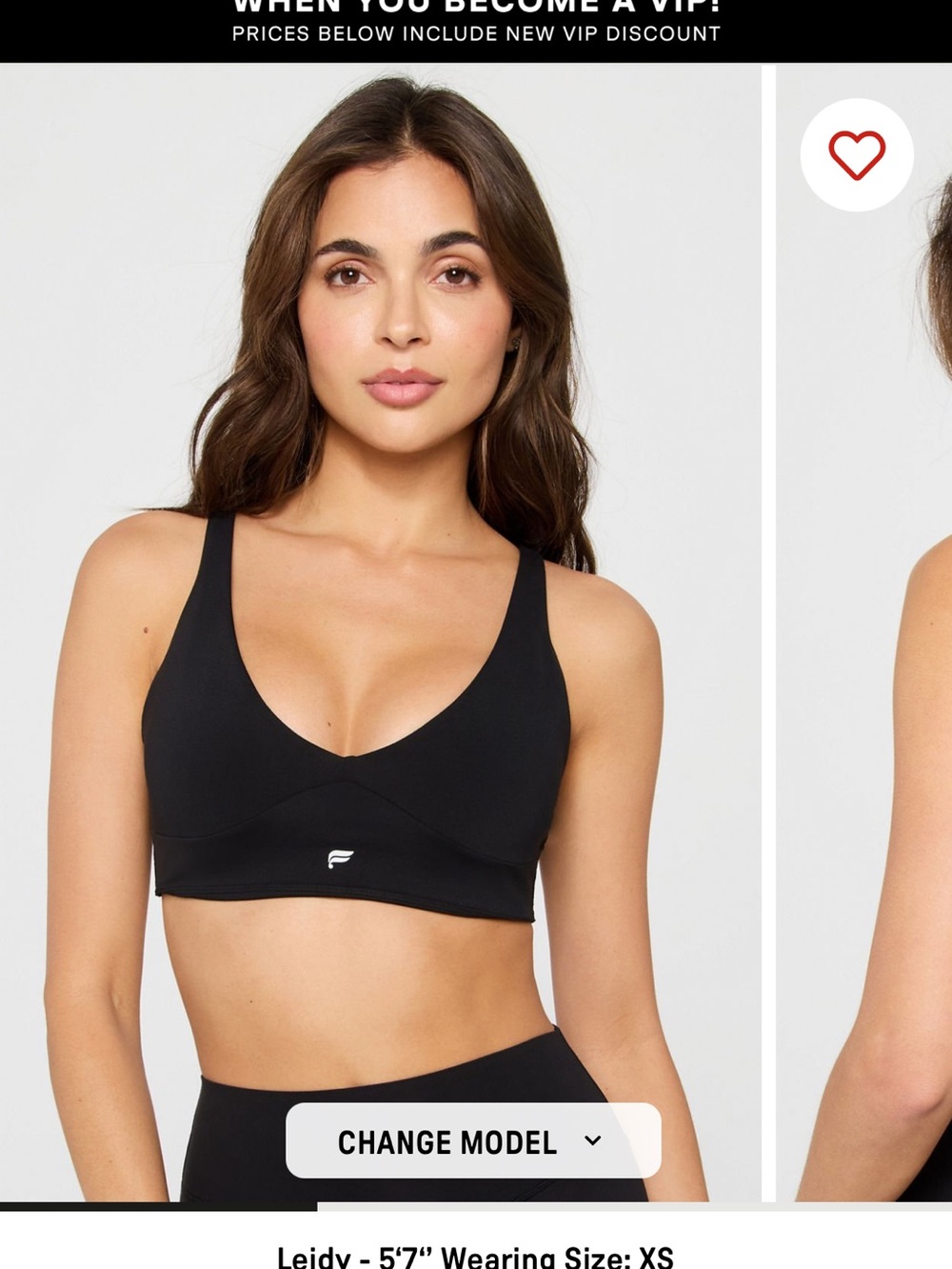fabletics PureLuxe Longline Low Impact Bra